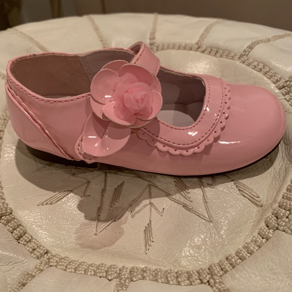 NEW toddler girl pink patent maryjane Velcro sz7